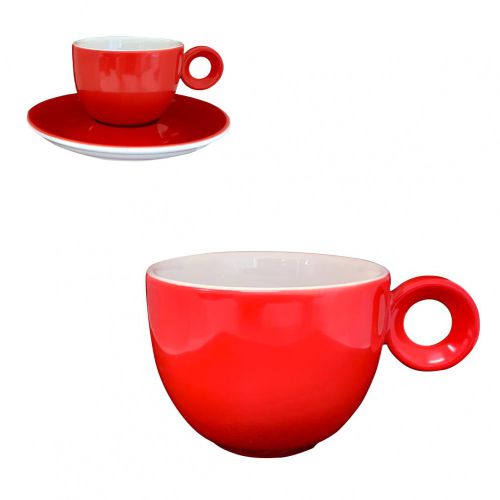Rondo Koffie Kop met rode kleur en een inhoud van 15 cl.